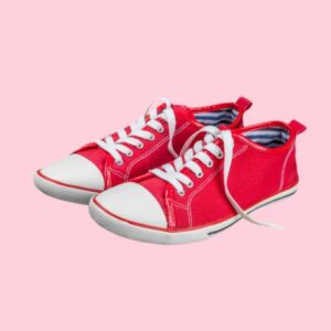 Sweet Serenity Red & White Casual Lace-Up Shoes